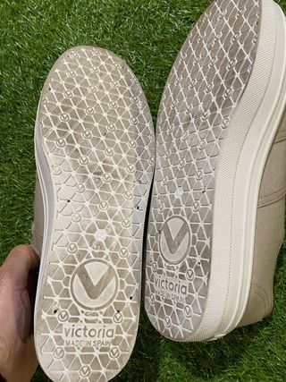 Victoria Beige/Blanco Zapatillas Mujer
