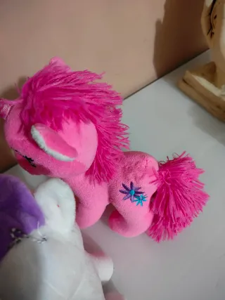 Coppia Peluche Unicorno Rosa e Bianco