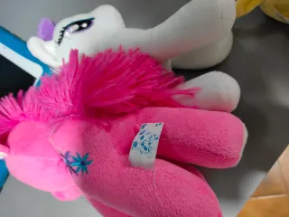 Coppia Peluche Unicorno Rosa e Bianco