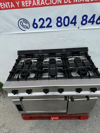 Cocina 6 fuegos con horno repagas
