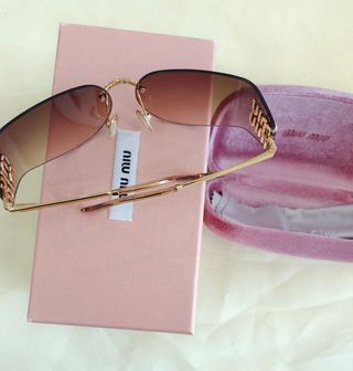 Gafas de sol Miu Miu Beige/Rosa