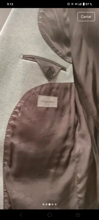 Chaqueta de vestir gris hombre