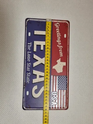 Insegna Metallo Texas Vintage Style USA