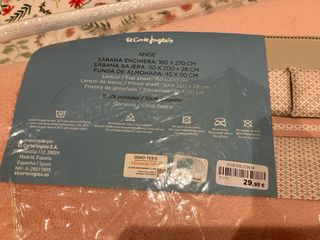 Juego Sábanas Coralina 90cm