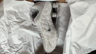 Nike Shox R4 Talla 38 Beige/Rosa