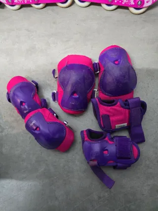 Patines Oxelo Niña Rosa y Morado
