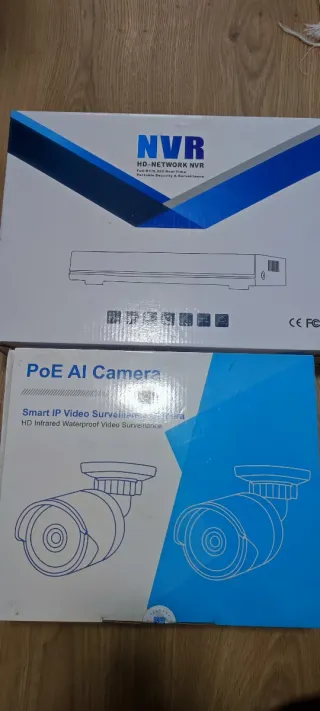 4 Cámaras Vigilancia y grabador NVR 1tb - CCTV IA
