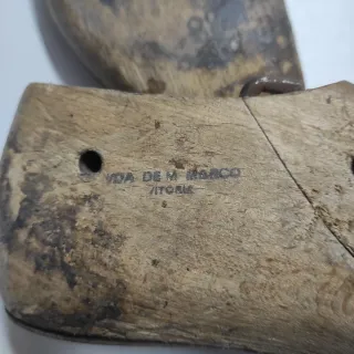 Lote de 12 hormas de zapatero vintage