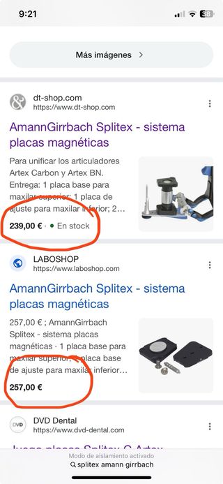 Splitex Amann Girrbach Calibrador Artex Dental