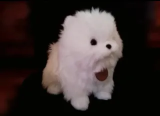 Peluche cachorro bichón maltés  Muy realista NUEVO