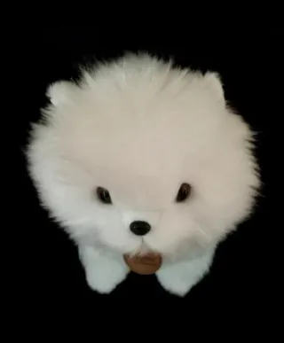 Peluche cachorro bichón maltés  Muy realista NUEVO