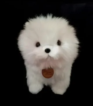 Peluche cachorro bichón maltés  Muy realista NUEVO