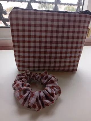 Conjunto neceser y coletero Roblaro cuadros