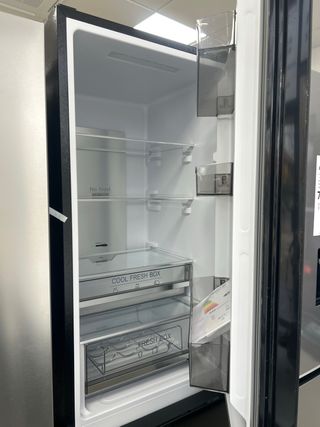 Nevera Alpha Combi Cristal Negro