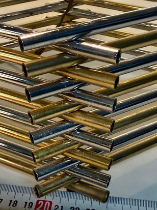 Lampada Willy Rizzo anni '70 vetro e metallo