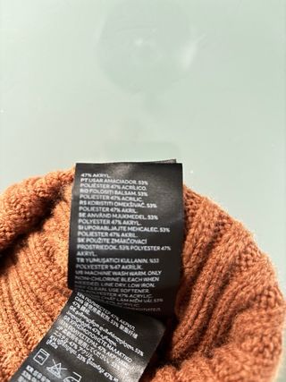 Berretto H&M tg. unica color marrone/arancio