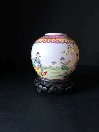 Pote Senhoras com Apoio Porcelana China