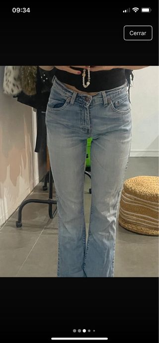 Pantalones Levis acampanados retro vintage