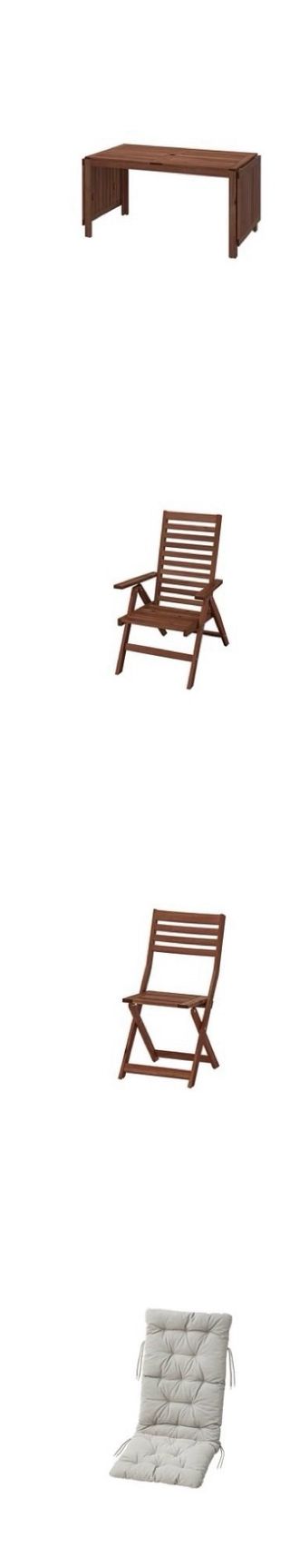 Mesa extensible y Sillas hamaca Terraza Madera