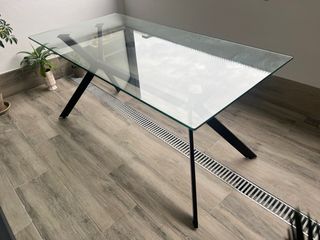 Mesa de cristal 80x160cm