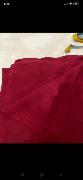 Tessuto rosso scuro 80x200