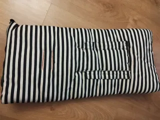 Saco para silla de paseo rayas naranja