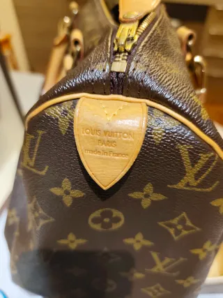 Bauletto Louis Vuitton monogram marrone e oro