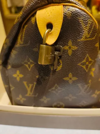 Bauletto Louis Vuitton monogram marrone e oro