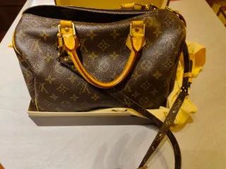 Bauletto Louis Vuitton monogram marrone e oro
