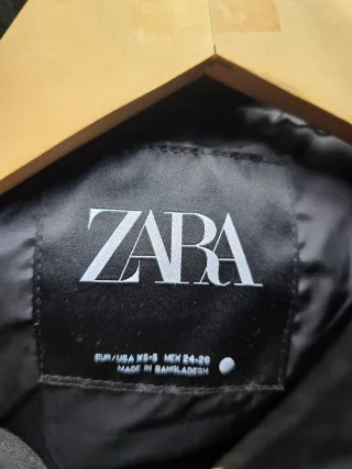 Abrigo Zara Negro nuevo con etiquetas