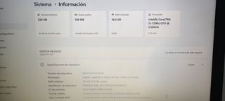 Portátil Core i5 7ª Gen 16GB RAM SSD