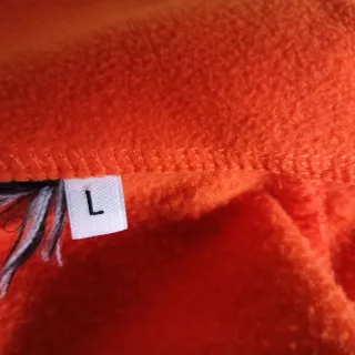 Chaqueta polar naranja talla L
