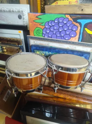 Bongos Cubanos Madera y Metal