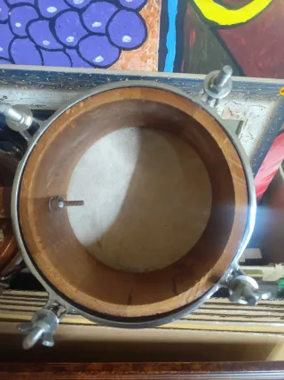 Bongos Cubanos Madera y Metal