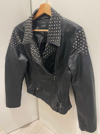 Giubbotto donna Alcott nero con borchie L