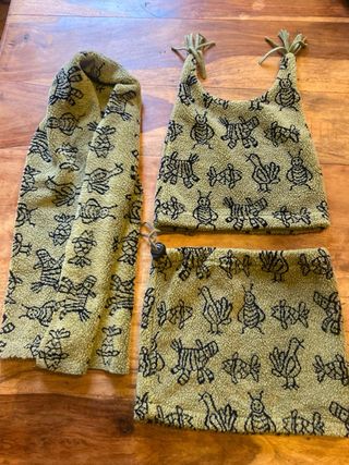 Conjunto de gorro y bufanda para niños