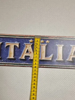 Insegna Metallo Italia Vintage Style