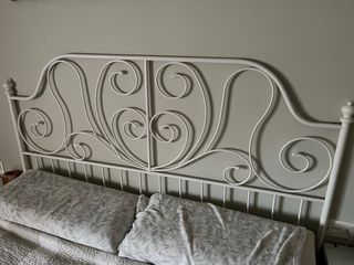 Cabecero de cama metálico blanco Ikea