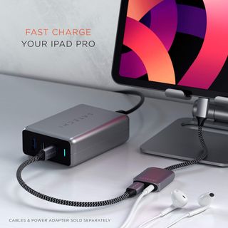 Adaptador Satechi USB-C Audio y PD 30W