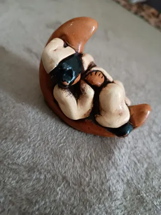 Pulcinella sulla luna 'Vitulli' terracotta