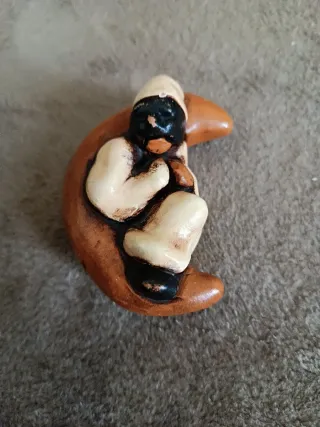 Pulcinella sulla luna 'Vitulli' terracotta