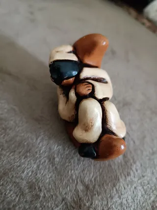 Pulcinella sulla luna 'Vitulli' terracotta