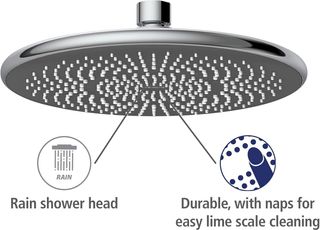Wenko Sistema Doccia Inox Soffione Pioggia