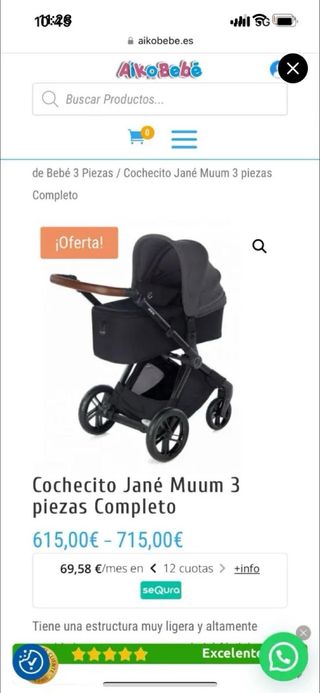 Carrito de bebé Jane Rider