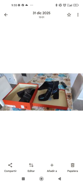 Botas altas de piel negras sin estrenar, super el0