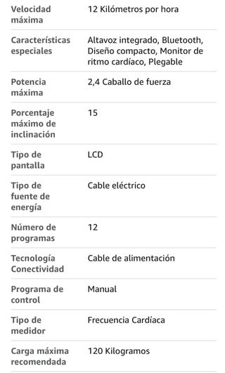 Cinta de Correr FITFIU 14km/h 1800W NUEVA!!!