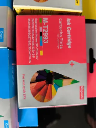 Cartuchos de tinta EPS M-T2991, M-T2992, M-T2993,