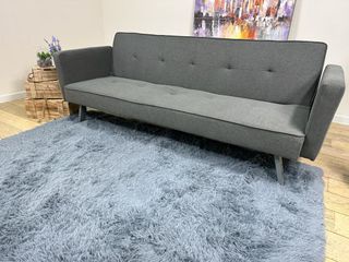 Sofá cama 195cm tela gris