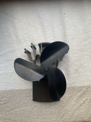 Ventilador Estufa Termoeléctrico Negro