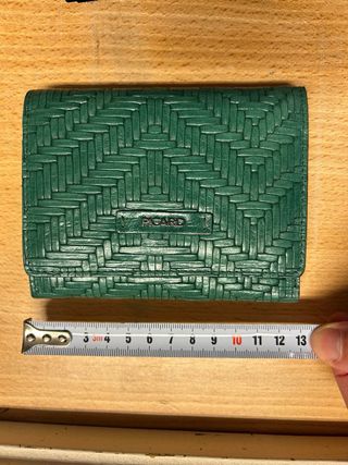 Cartera Picard de piel verde mujer